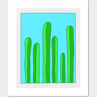 Cute Cactus Design #11: Underwater Cacti Posters and Art